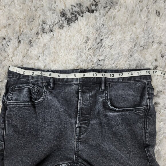 Allsaints Cigarette Button Fly Jeans Men's Size 32x30 Skinny Slim Stretch Denim - Picture 4 of 9